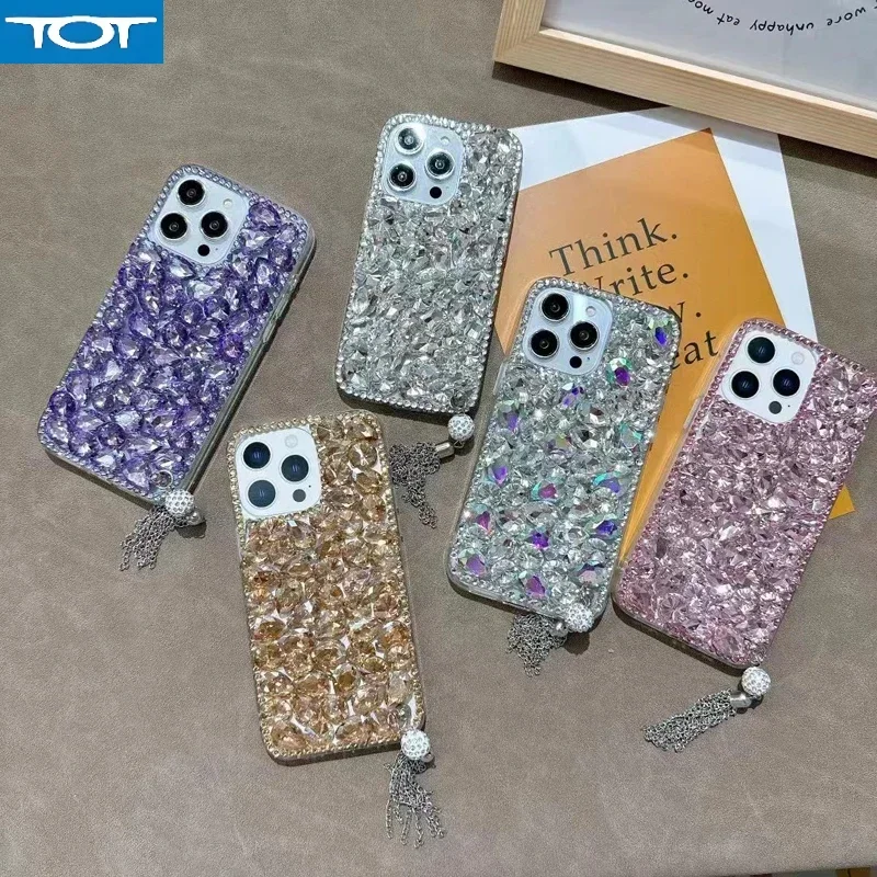 Bling Diamond Tassel Phone Case for iPhone, Glitter Sparkle Crystal Rhinestone, Luxury Cover, 16 15, 14, 13, 12, 11 Pro Max, XR
Bling Diamond Tassel Phone Case for iPhone, Glitter Sparkle Crystal Rhinestone, Luxury Cover, 16 15, 14, 13, 12, 11 Pro Max, XR