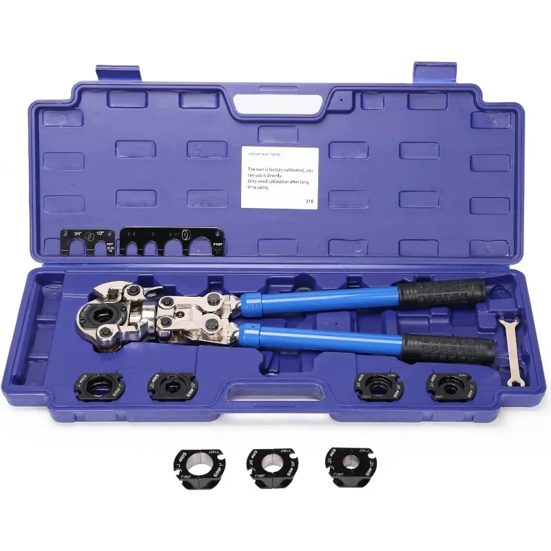 Copper Tube Fittings Crimping Tool, 1/2" 3/4" 1" Jaws for Propress Copper Fitting and ASTM F1807 Pex Pipe Copper Rings, 1
Copper Tube Fittings Crimping Tool, 1/2" 3/4" 1" Jaws for Propress Copper Fitting and ASTM F1807 Pex Pipe Copper Rings, 1