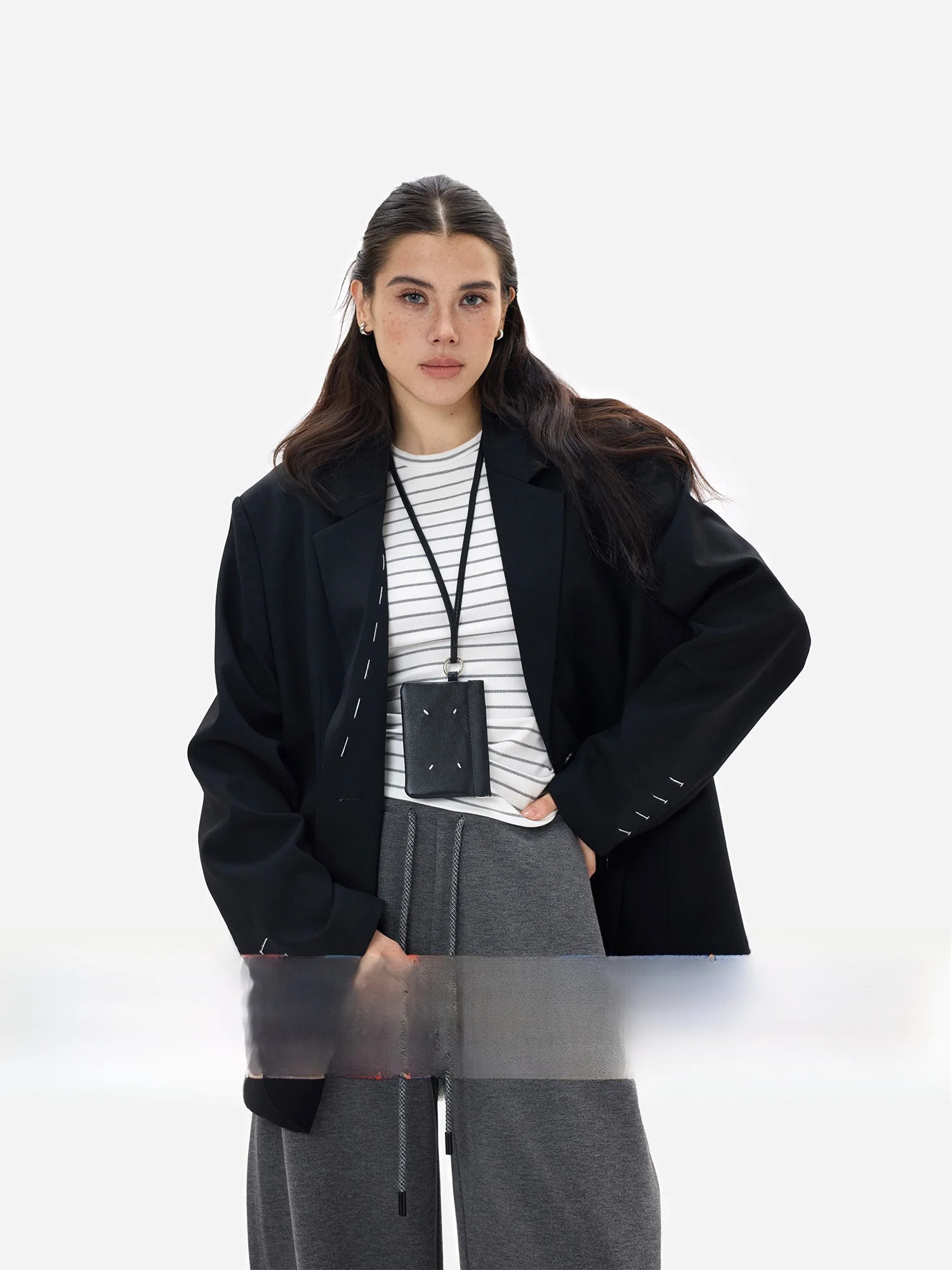 egu Yue Classic Contrast Color Blo Woolen Suit Bla White id Sle oulder Pad Built in Zipper Casual Women's Suit
egu Yue Classic Contrast Color Blo Woolen Suit Bla White id Sle oulder Pad Built in Zipper Casual Women's Suit