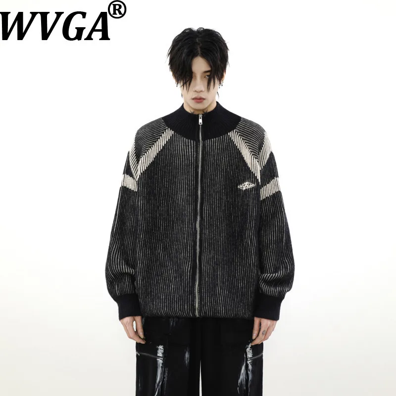WVGA осень-зима новый мужской свитер с воротником в полоску с цветными блоками нишевый шикарный повседневный вязаный кардиган пальто уличная одежда W15948
WVGA осень-зима новый мужской свитер с воротником в полоску с цветными блоками нишевый шикарный повседневный вязаный кардиган пальто уличная одежда W15948