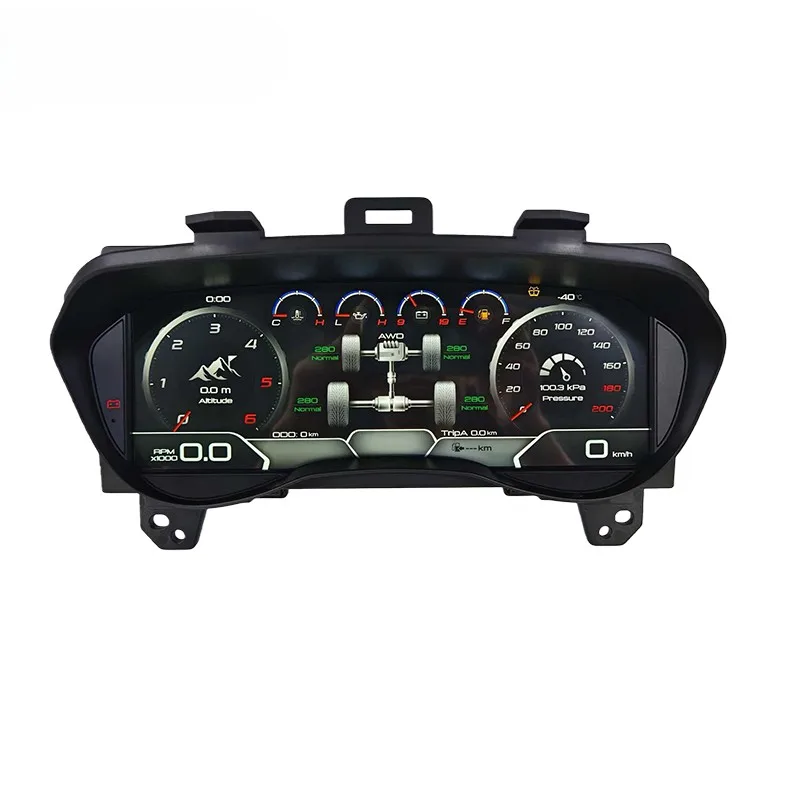Upgrade LCD Digital Cluster Speedometer Instrument With Carplay New Auto Meter Ranger Everest 2016-2020