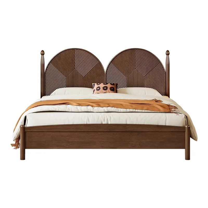 Nordic solid wood bed, medieval style, double bed retro, French bed, storage bed small apartment
Nordic solid wood bed, medieval style, double bed retro, French bed, storage bed small apartment
