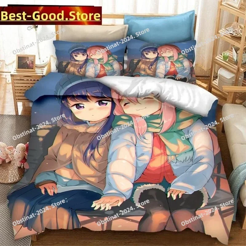 New 3D Anime Yuru Camp Bedding Set Printed single Comforter Quilt Bed Cover Duvet Cover Pillow Case 3 Pieces Set Kids Adult Size
New 3D Anime Yuru Camp Bedding Set Printed single Comforter Quilt Bed Cover Duvet Cover Pillow Case 3 Pieces Set Kids Adult Size