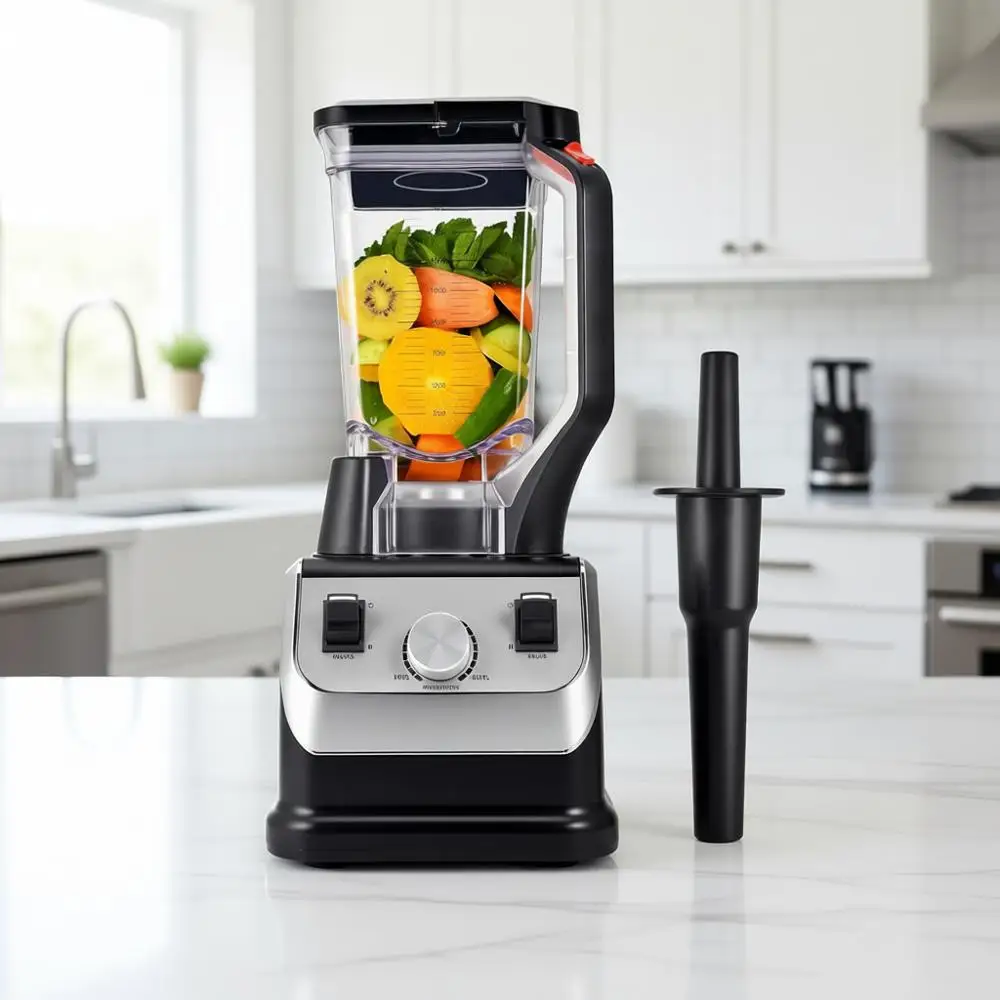 Блендер большой емкости 72 унции - 2200 Вт, профессиональный, высокоскоростной коммерческий блендер, с регулировкой скорости, самоочисткой, подходит для мытья в посудомоечной машине
Блендер большой емкости 72 унции - 2200 Вт, профессиональный, высокоскоростной коммерческий блендер, с регулировкой скорости, самоочисткой, подходит для мытья в посудомоечной машине