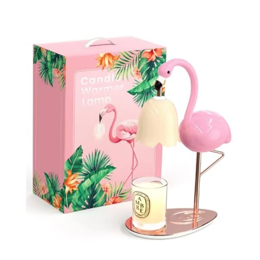 Fragrance Candle Warmer Flamingo Lamp with Timer, Dimmable, Halogen, Polished, Pink, for Home Decor 6.69 x11 x15.35 in
Fragrance Candle Warmer Flamingo Lamp with Timer, Dimmable, Halogen, Polished, Pink, for Home Decor 6.69 x11 x15.35 in
