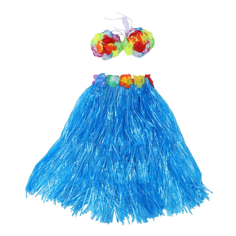 AX83-36 Set Hawaiian Grass Skirt Flower Hula Lei Wristband Garland Fancy Dress Costume - Blue
AX83-36 Set Hawaiian Grass Skirt Flower Hula Lei Wristband Garland Fancy Dress Costume - Blue
