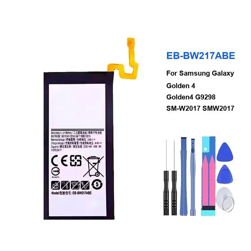 EB-BW217ABE Сменный аккумулятор 2100 мАч для Samsung G9298 Galaxy Golden 4 Golden4 SM-W2017 SMW2017 Аккумуляторы для смартфонов
EB-BW217ABE Сменный аккумулятор 2100 мАч для Samsung G9298 Galaxy Golden 4 Golden4 SM-W2017 SMW2017 Аккумуляторы для смартфонов