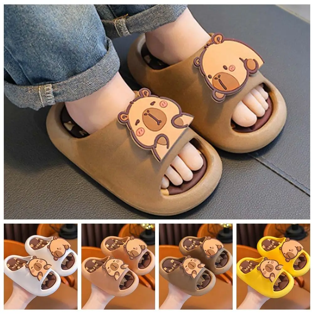 PVC Cute Capybara Slippers Thickened Soft Cartoon Animal Slippers Anti-slip Rotatable Children's Bathroom Sandals
PVC Cute Capybara Slippers Thickened Soft Cartoon Animal Slippers Anti-slip Rotatable Children's Bathroom Sandals