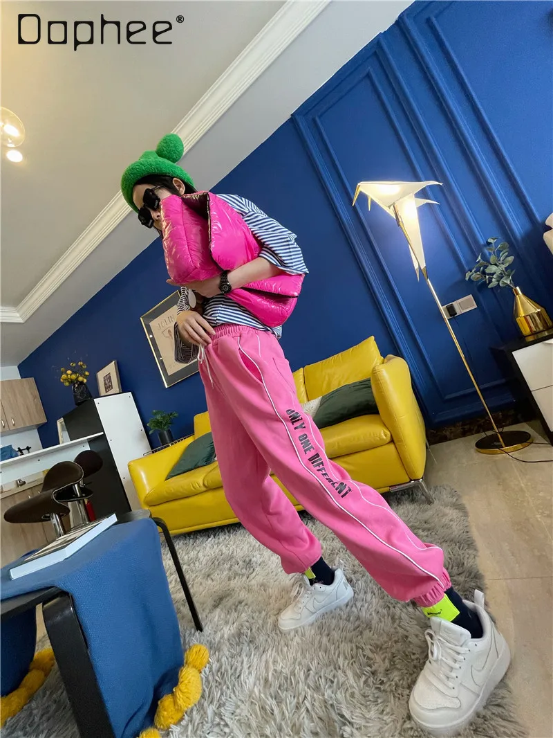 2026 Korean Version of Spring New Women's Loose and Versatile Sweatpants Elastic Waist Casual Letter Trousers Harem Pants Women
2026 Korean Version of Spring New Women's Loose and Versatile Sweatpants Elastic Waist Casual Letter Trousers Harem Pants Women