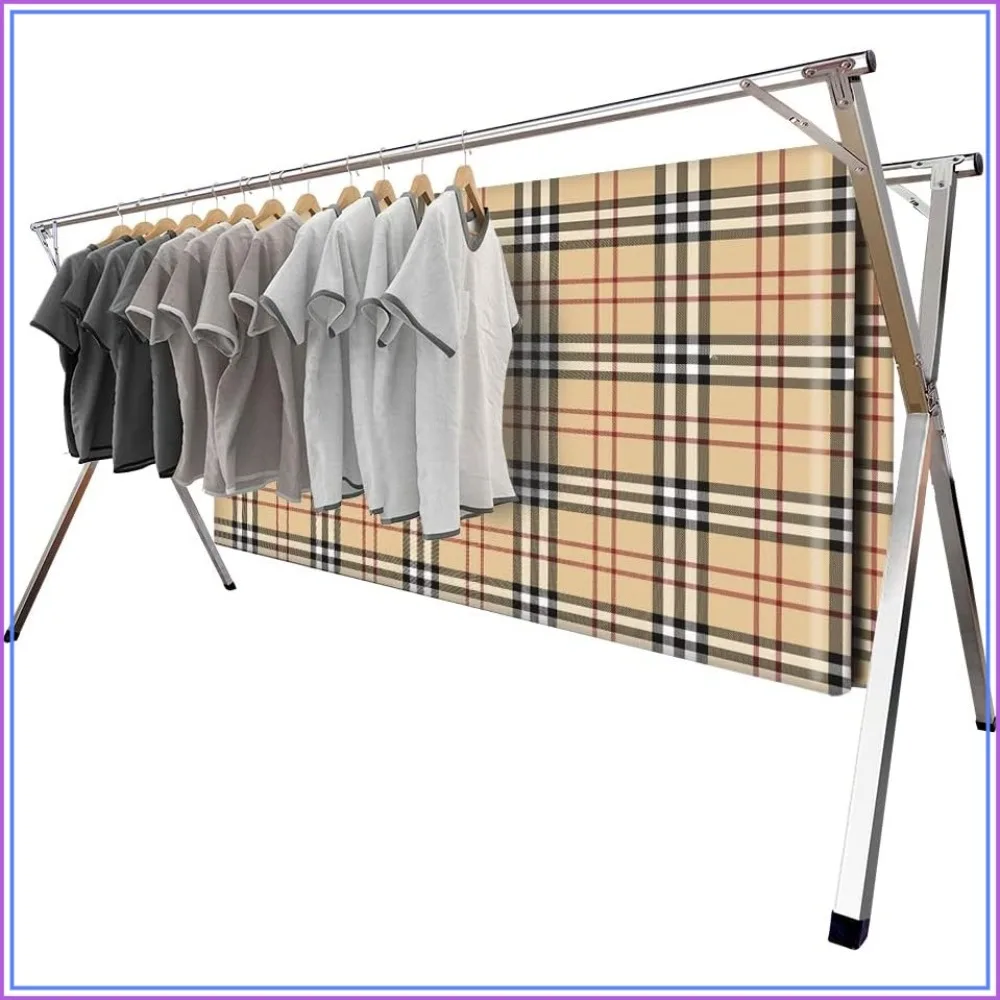 Premium Stainless Steel Clothes Drying Racks, Foldable and Adjustable Laundry Drying Rack for Indoor Outdoor, 79" D x 28.4" W x 50.4" H
Premium Stainless Steel Clothes Drying Racks, Foldable and Adjustable Laundry Drying Rack for Indoor Outdoor, 79" D x 28.4" W x 50.4" H