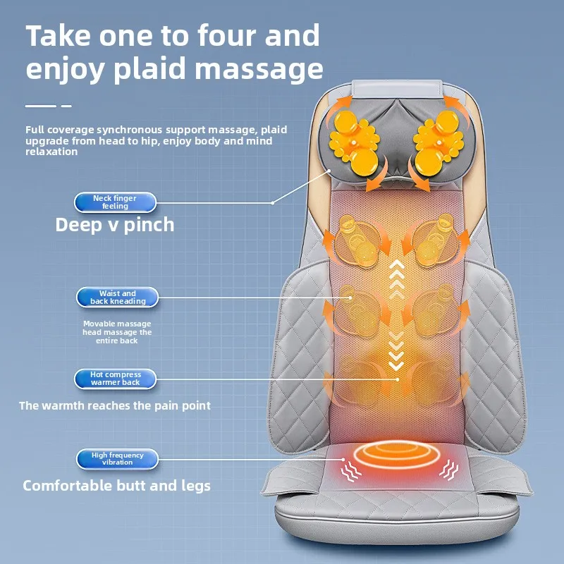 Auto Massager Cushion with Heating Vibration Kneading for Neck Back Shoulder Relaxation At Home Massager
Auto Massager Cushion with Heating Vibration Kneading for Neck Back Shoulder Relaxation At Home Massager