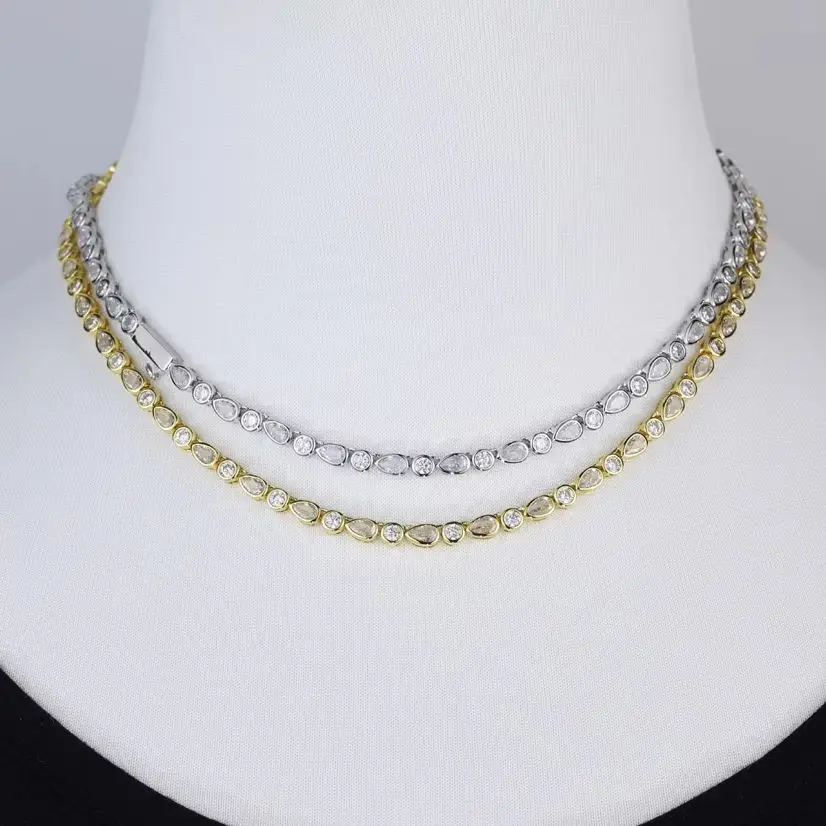 Jewelry Set Tennis Necklace/Bracelet for Women Geometric Round Water Drop Cubic Zirconia Gold Silver Color Fashion Jewelry Party
Jewelry Set Tennis Necklace/Bracelet for Women Geometric Round Water Drop Cubic Zirconia Gold Silver Color Fashion Jewelry Party