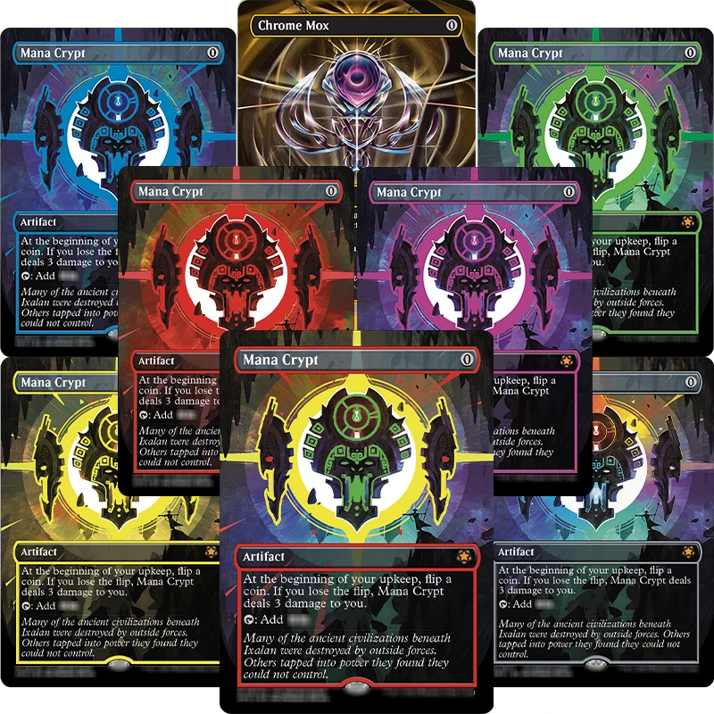 Коллекционная карта-реплика SPG Holofoil Mana Crypt Artifact MTGC Magical Proxy, номер 17/a/b/c/d/e/f
Коллекционная карта-реплика SPG Holofoil Mana Crypt Artifact MTGC Magical Proxy, номер 17/a/b/c/d/e/f