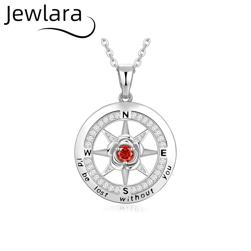 Jewlara Compass Necklace for Women Rose Flower Birthstone Necklace Gifts for Wife Jewelry for Womens Girlfriend Mom Daughter
Jewlara Compass Necklace for Women Rose Flower Birthstone Necklace Gifts for Wife Jewelry for Womens Girlfriend Mom Daughter