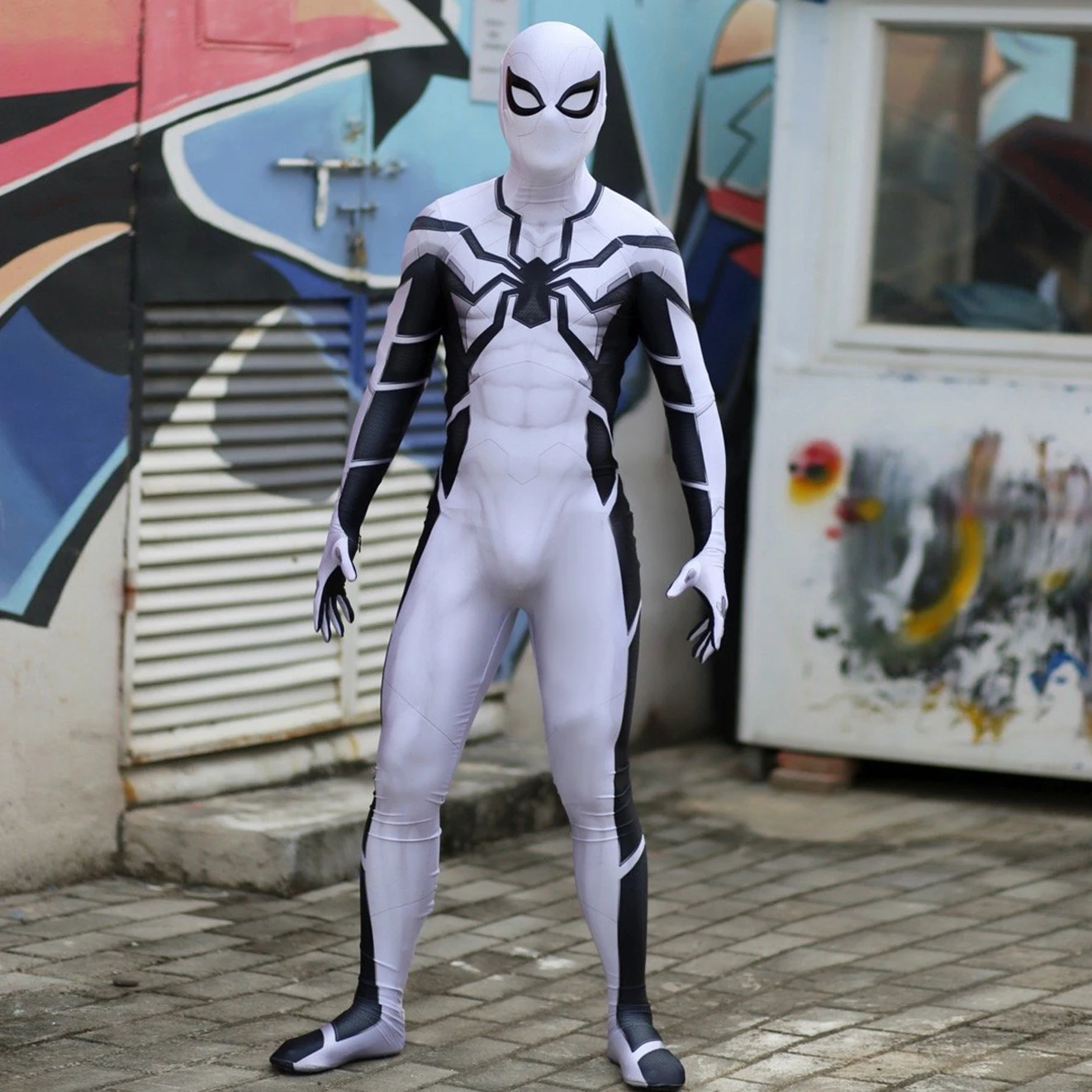 PS4 Future Foundation Suit Spiderman Cosplay Superhero Zentai Bodysuit Spider Boys Costume Spandex Outfits Halloween Costume
PS4 Future Foundation Suit Spiderman Cosplay Superhero Zentai Bodysuit Spider Boys Costume Spandex Outfits Halloween Costume