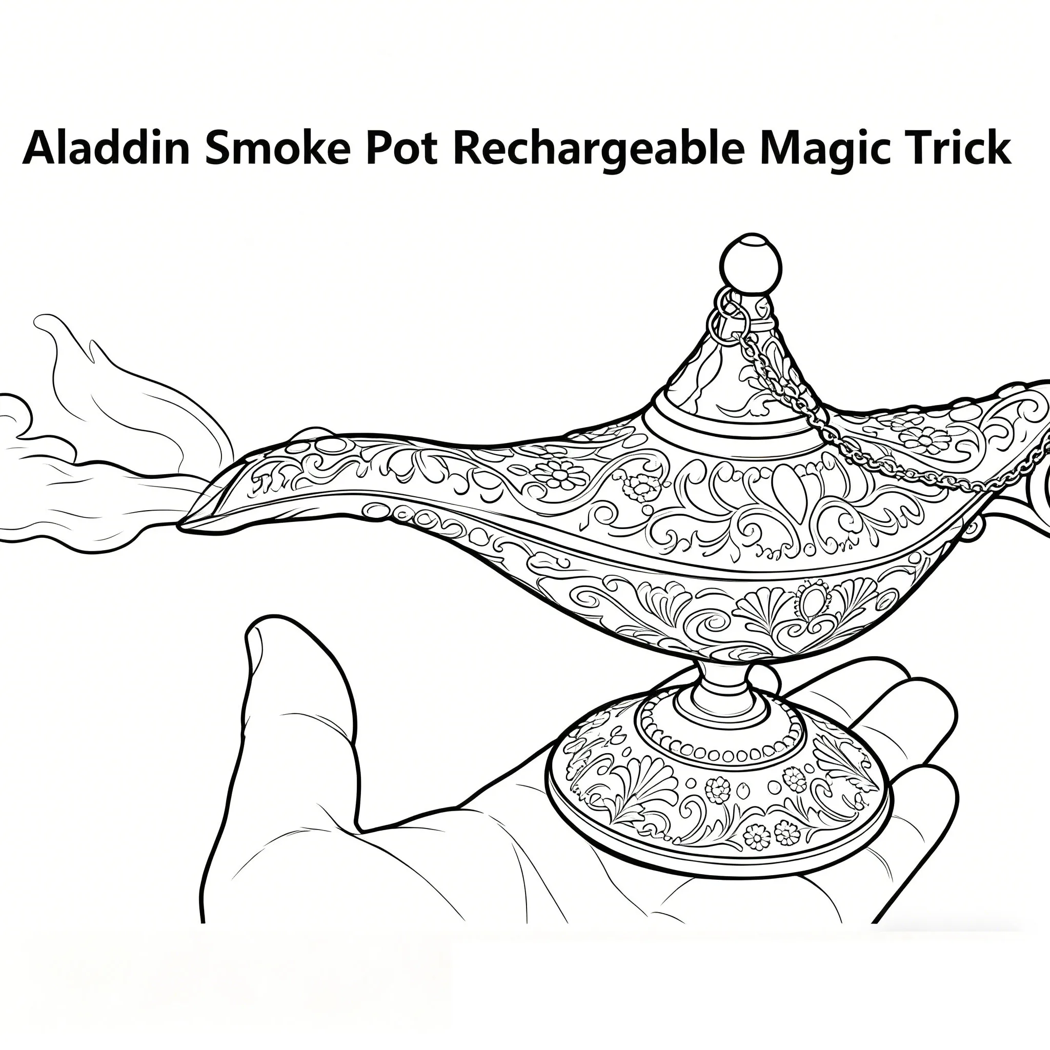 Aladdin Smoke Pot Rechargeable Magic Trick Genie Lamp Stage Magic Close Up, Continuous No Smell Fog Machine Prop
Aladdin Smoke Pot Rechargeable Magic Trick Genie Lamp Stage Magic Close Up, Continuous No Smell Fog Machine Prop