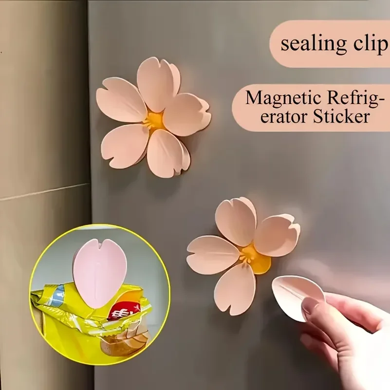 Sakura Magnetic Fridge Magnet Seal Clip, Petal Sealing Clip, Magnetic Fridge Sticker, Snack Clip, Flower Decoration
Sakura Magnetic Fridge Magnet Seal Clip, Petal Sealing Clip, Magnetic Fridge Sticker, Snack Clip, Flower Decoration