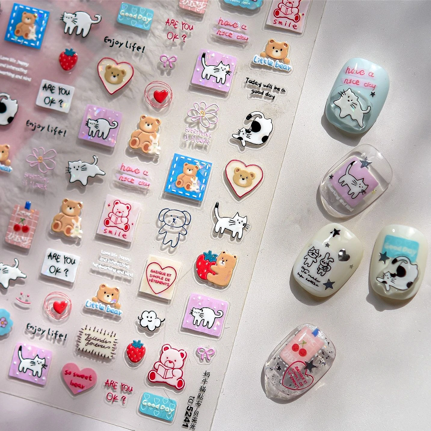 Cat Bear Dog Rainbow Flower Apple Strawberry Book Cow Duck Mushroom Star Cake Bowknot Clouds Puppy Vase Nail Art Stickers Decals
Cat Bear Dog Rainbow Flower Apple Strawberry Book Cow Duck Mushroom Star Cake Bowknot Clouds Puppy Vase Nail Art Stickers Decals