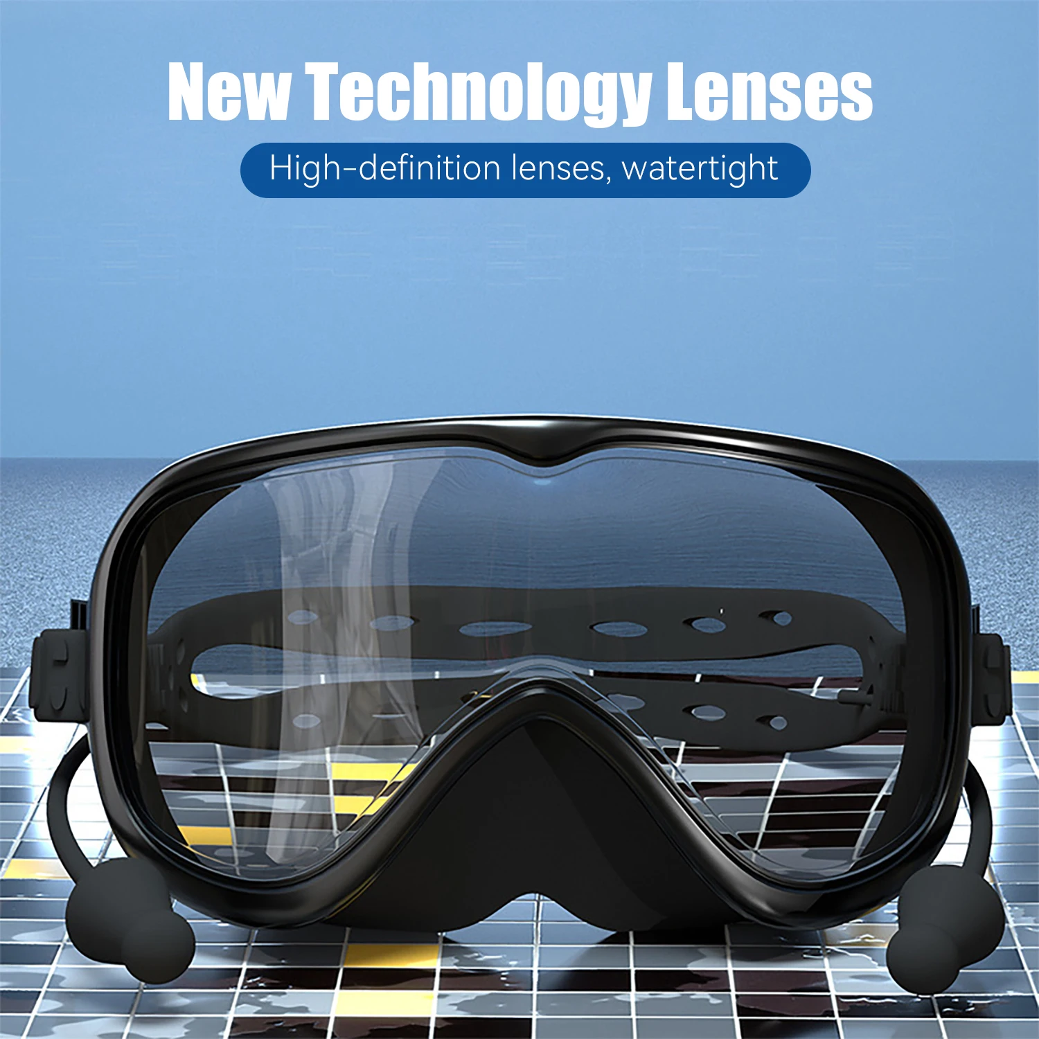 New Fashion Swimming Goggles Diving Eyewear HD Waterproof Anti Fog Silicon UV Protection Swim Earplugs Big Frame View for Adults
New Fashion Swimming Goggles Diving Eyewear HD Waterproof Anti Fog Silicon UV Protection Swim Earplugs Big Frame View for Adults