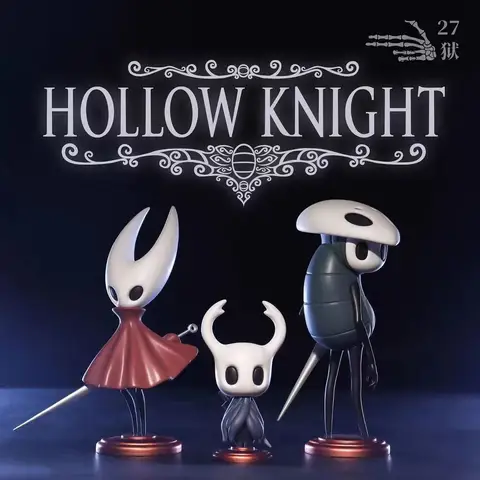 3pcs/set Hollow Knight Anime Figure GK Game Anime Figurine Action Figure Model PVC Decoration Ornament Collectible Toys