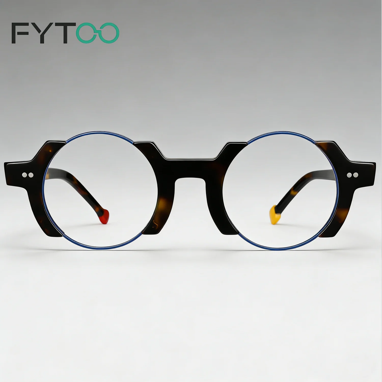 FYTOO Avant-Garde Round Acetate Eyeglasses Geometric Contrast Optical Frames, Retro Thick Frame, Fashion Eyewear for Men Women
FYTOO Avant-Garde Round Acetate Eyeglasses Geometric Contrast Optical Frames, Retro Thick Frame, Fashion Eyewear for Men Women