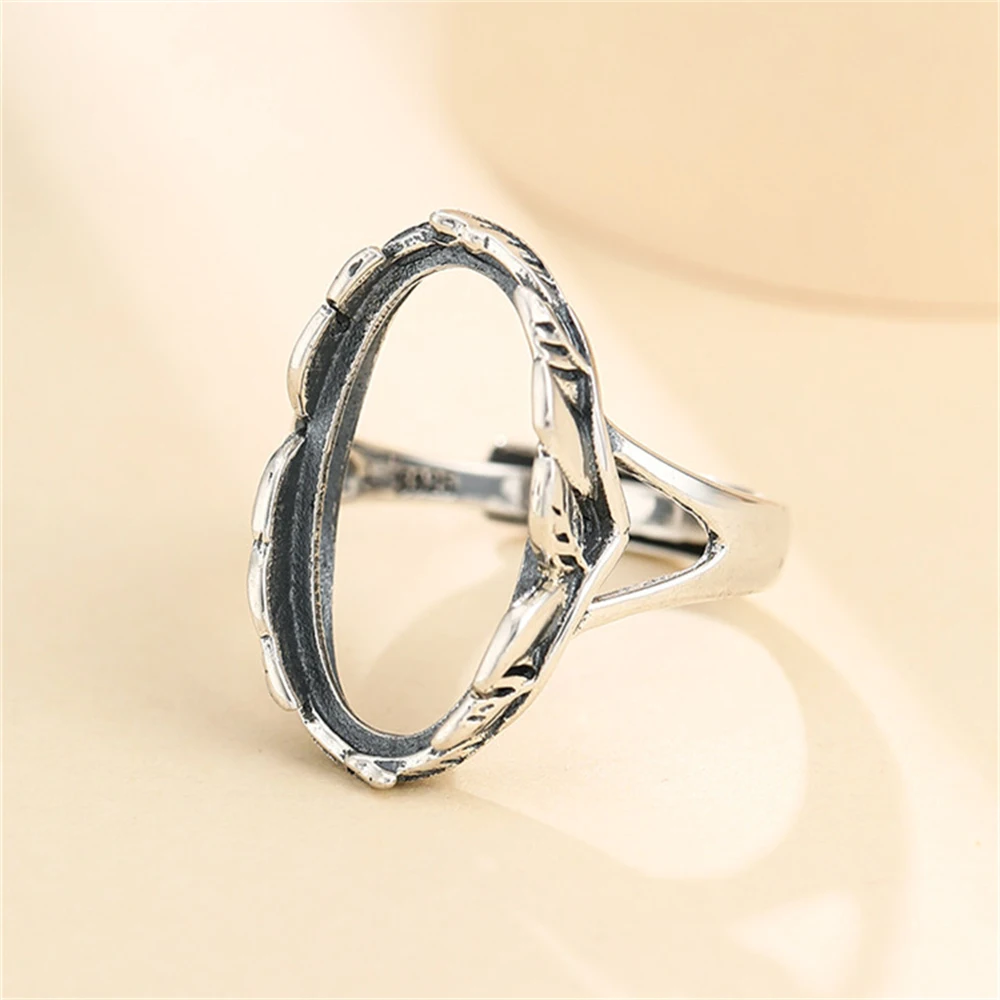 Ring Setting for 10x20mm Oval Cabochons Antique Style Ring Blank Thai Sterling Silver Adjustable Ring Base SR0450
Ring Setting for 10x20mm Oval Cabochons Antique Style Ring Blank Thai Sterling Silver Adjustable Ring Base SR0450