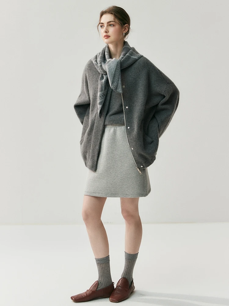 TLOML New Women's 100% Cashmere Sweater Thicken Zipper Cardigan Drawstring Cashmere Autumn Winter Soft Warm Loose Casual Coat
TLOML New Women's 100% Cashmere Sweater Thicken Zipper Cardigan Drawstring Cashmere Autumn Winter Soft Warm Loose Casual Coat