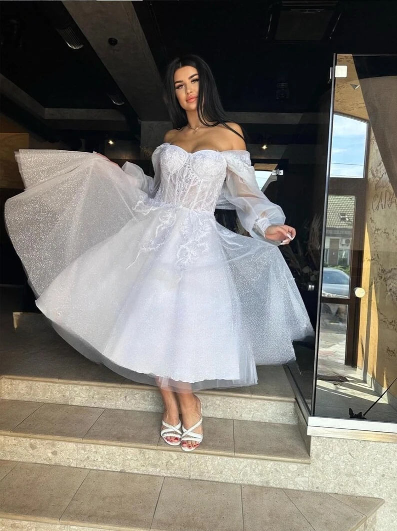 Чайная длина Elopement Dresses Корсет Репетиционный ужин Свадебные платья Кружева с рукавами Свадебное простое свадебное платье Белое свадебное платье
Чайная длина Elopement Dresses Корсет Репетиционный ужин Свадебные платья Кружева с рукавами Свадебное простое свадебное платье Белое свадебное платье