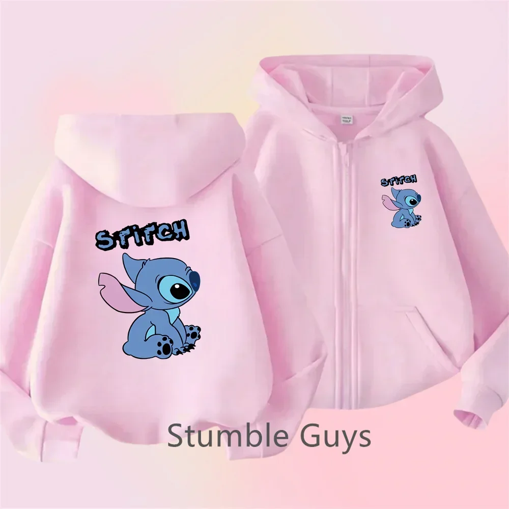 Kawaii Disney Cute Stitch Zip Hoodie Kids Clothing Fall Girls Clothing Baby Boys Casual Top 2024 New
Kawaii Disney Cute Stitch Zip Hoodie Kids Clothing Fall Girls Clothing Baby Boys Casual Top 2024 New