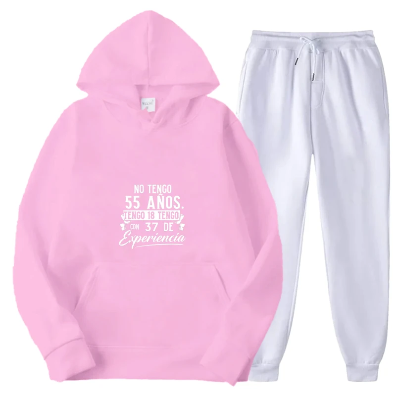 Комплект с капюшоном розового цвета с принтом 55 лет опыта Текстовый дизайн для женщин Повседневная одежда
Комплект с капюшоном розового цвета с принтом 55 лет опыта Текстовый дизайн для женщин Повседневная одежда