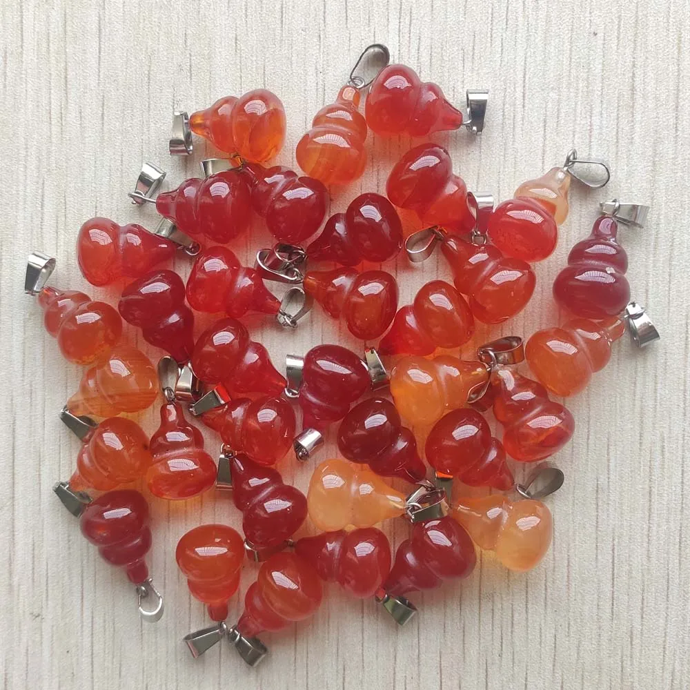 Beautiful Natural red onyx gourd charms pendants for jewelry accessories making 50pcs/lot Wholesale free shipping
Beautiful Natural red onyx gourd charms pendants for jewelry accessories making 50pcs/lot Wholesale free shipping