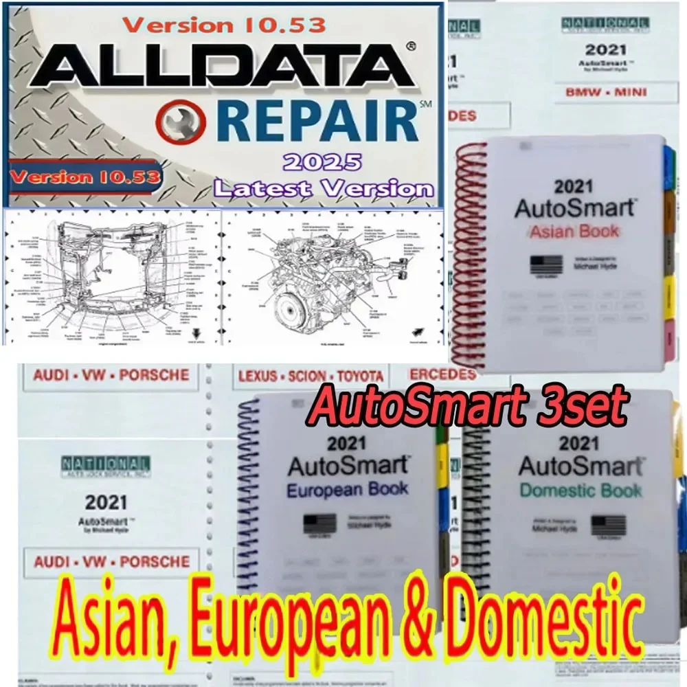 НОВОЕ автомобильное диагностическое программное обеспечение AllData 10,53 и 3 комплекта AutoSmart, руководство по ремонту слесаря
НОВОЕ автомобильное диагностическое программное обеспечение AllData 10,53 и 3 комплекта AutoSmart, руководство по ремонту слесаря