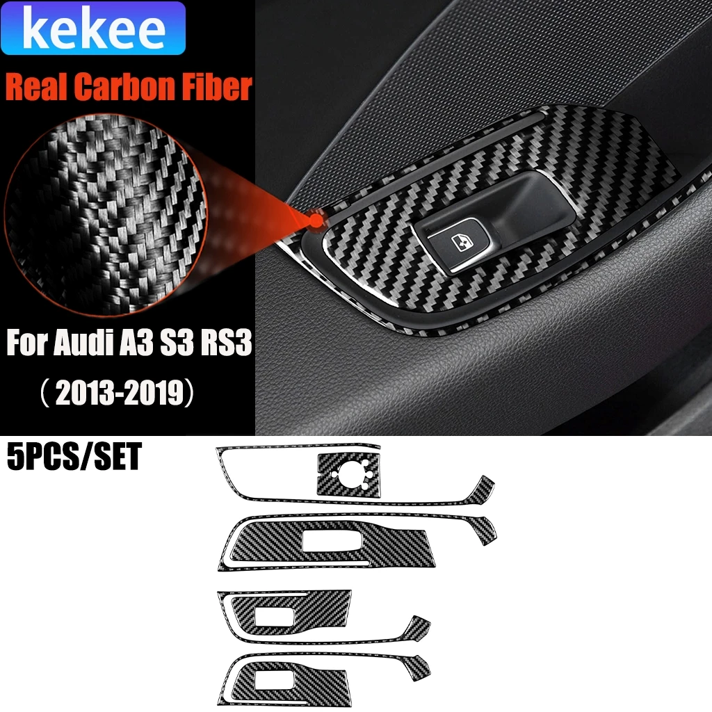 Автомобильные аксессуары из углеродного волокна, оконный подъемник, дверной замок, модифицированная внутренняя накладка, наклейка для Audi A3 S3 RS3 8V 2013-2019
Автомобильные аксессуары из углеродного волокна, оконный подъемник, дверной замок, модифицированная внутренняя накладка, наклейка для Audi A3 S3 RS3 8V 2013-2019