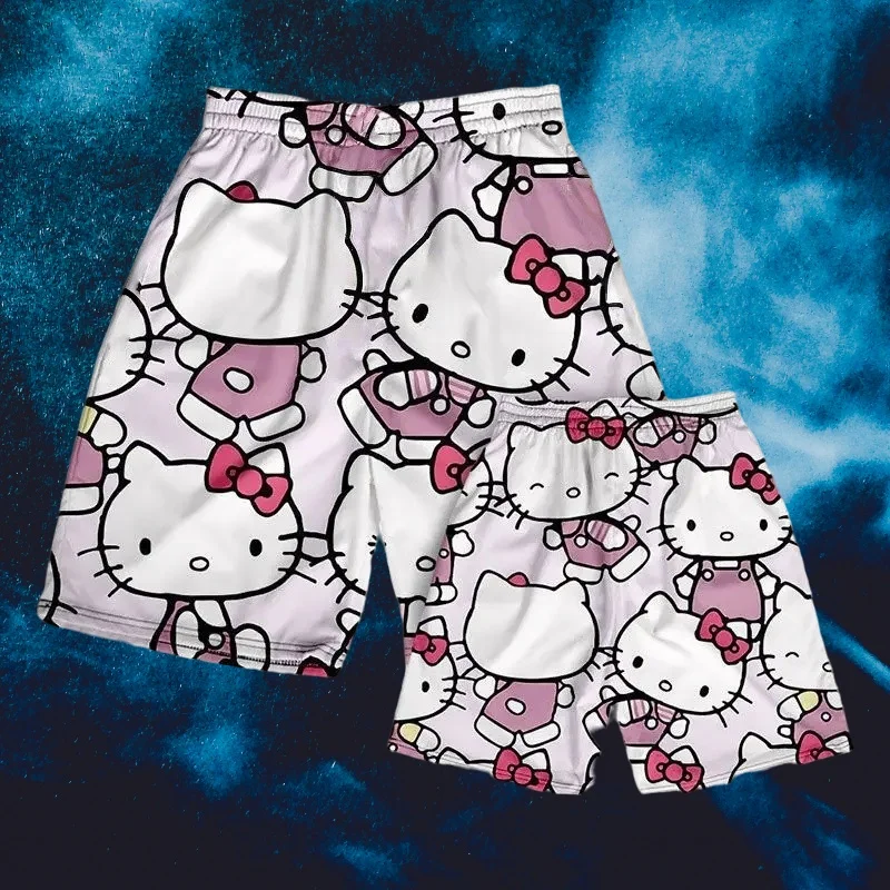 Детские шорты MOTO-мультяшного изображения Hello Kitty, летние свободные домашние повседневные пляжные штаны, баскетбольные штаны
Детские шорты MOTO-мультяшного изображения Hello Kitty, летние свободные домашние повседневные пляжные штаны, баскетбольные штаны