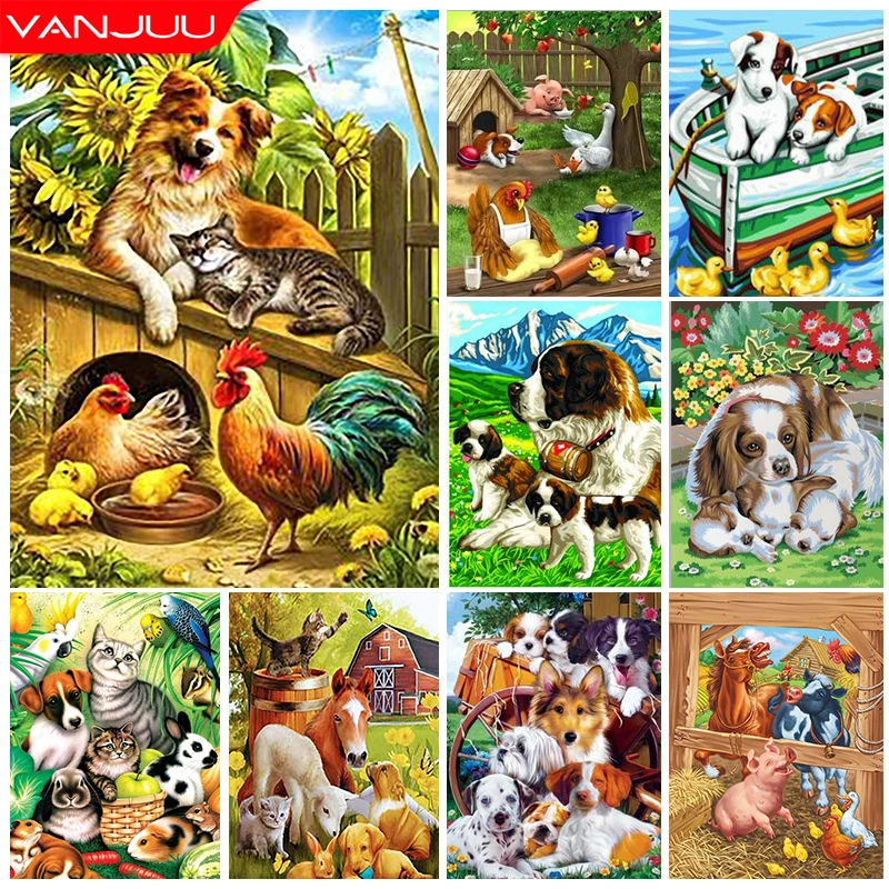 DIY 5D Diamond Painting Farm Animals Diamond Embroidery Pig Dog Cross Stitch Kit Rhinestone Pictures Handmade Gift
DIY 5D Diamond Painting Farm Animals Diamond Embroidery Pig Dog Cross Stitch Kit Rhinestone Pictures Handmade Gift
