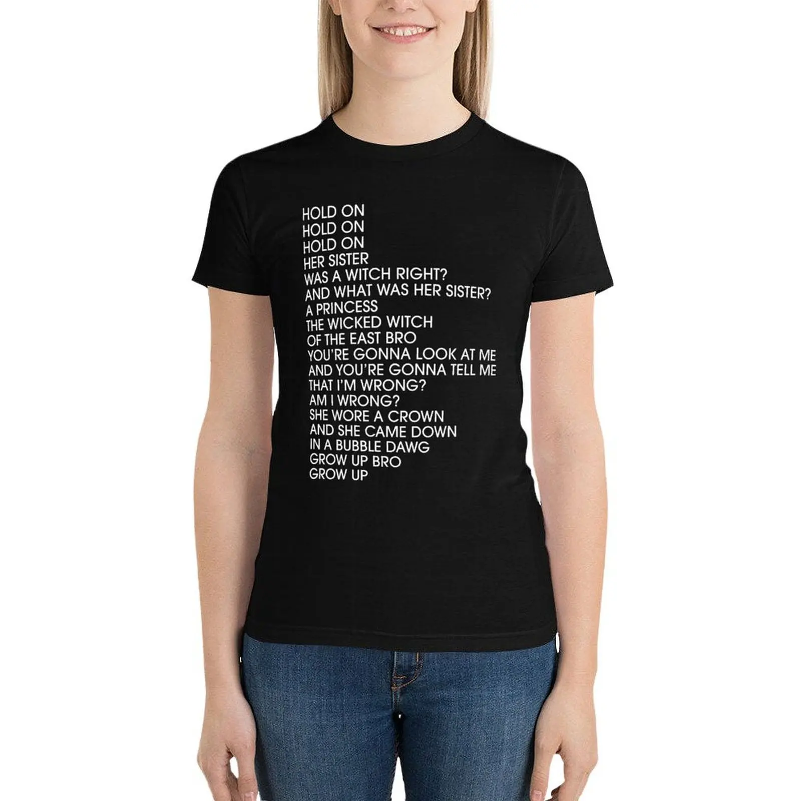 Wicked Witch of the East, BRO! T-Shirt Female clothing lady clothes Women's clothing
Wicked Witch of the East, BRO! T-Shirt Female clothing lady clothes Women's clothing