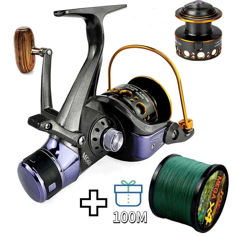 GHOTDA 3000-6000 High Speed 5.2:1 Ratio Double Brake Design Fishing Reel with Line Combo Max Drag 8kg for All Waters Pesca
GHOTDA 3000-6000 High Speed 5.2:1 Ratio Double Brake Design Fishing Reel with Line Combo Max Drag 8kg for All Waters Pesca
