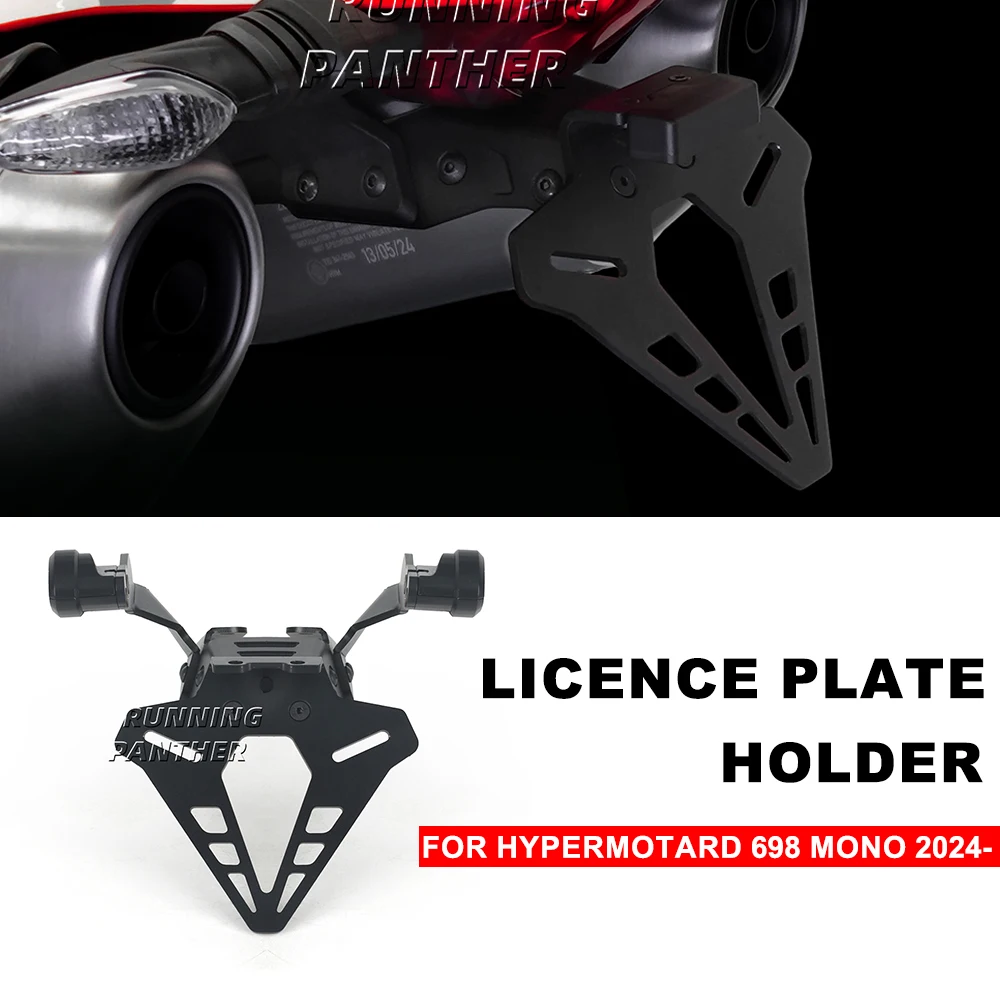 For Ducati Hypermotard 698 Mono 2024- Motorcycle Rear Short Tailstock Neat Tailstock Bracket with LED Light License Plate Holder
For Ducati Hypermotard 698 Mono 2024- Motorcycle Rear Short Tailstock Neat Tailstock Bracket with LED Light License Plate Holder