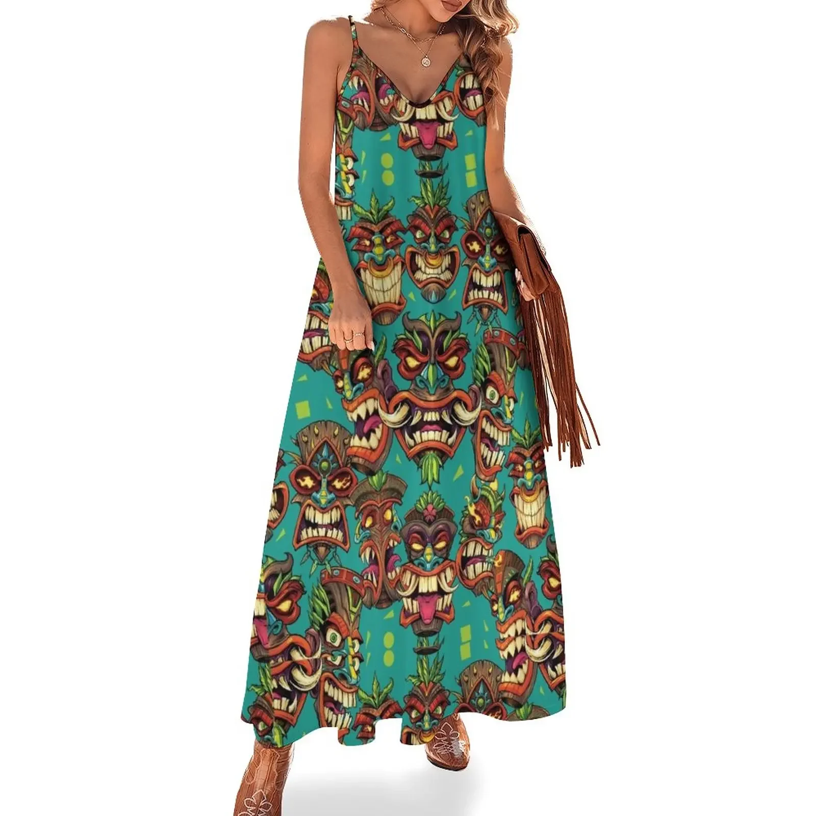 Tiki Head Repeating Pattern Sleeveless Dress women's summer dress 2025 prom dresses 2025 summer dress women 2025
Tiki Head Repeating Pattern Sleeveless Dress women's summer dress 2025 prom dresses 2025 summer dress women 2025