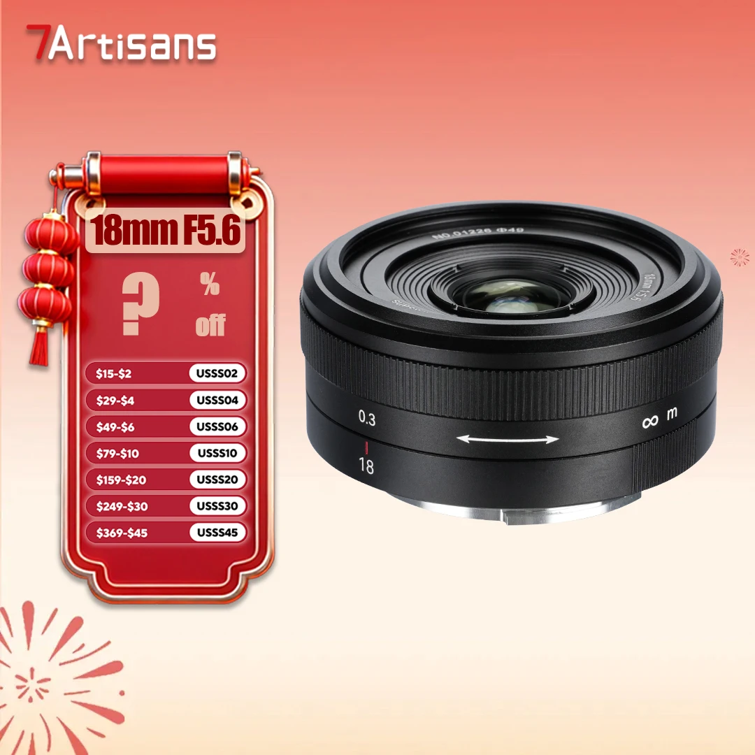 7artisans 18mm F5.6 Full Frame Camera Lens for Humanities Portrait Photography for Sony E Nikon Z L Mount
7artisans 18mm F5.6 Full Frame Camera Lens for Humanities Portrait Photography for Sony E Nikon Z L Mount