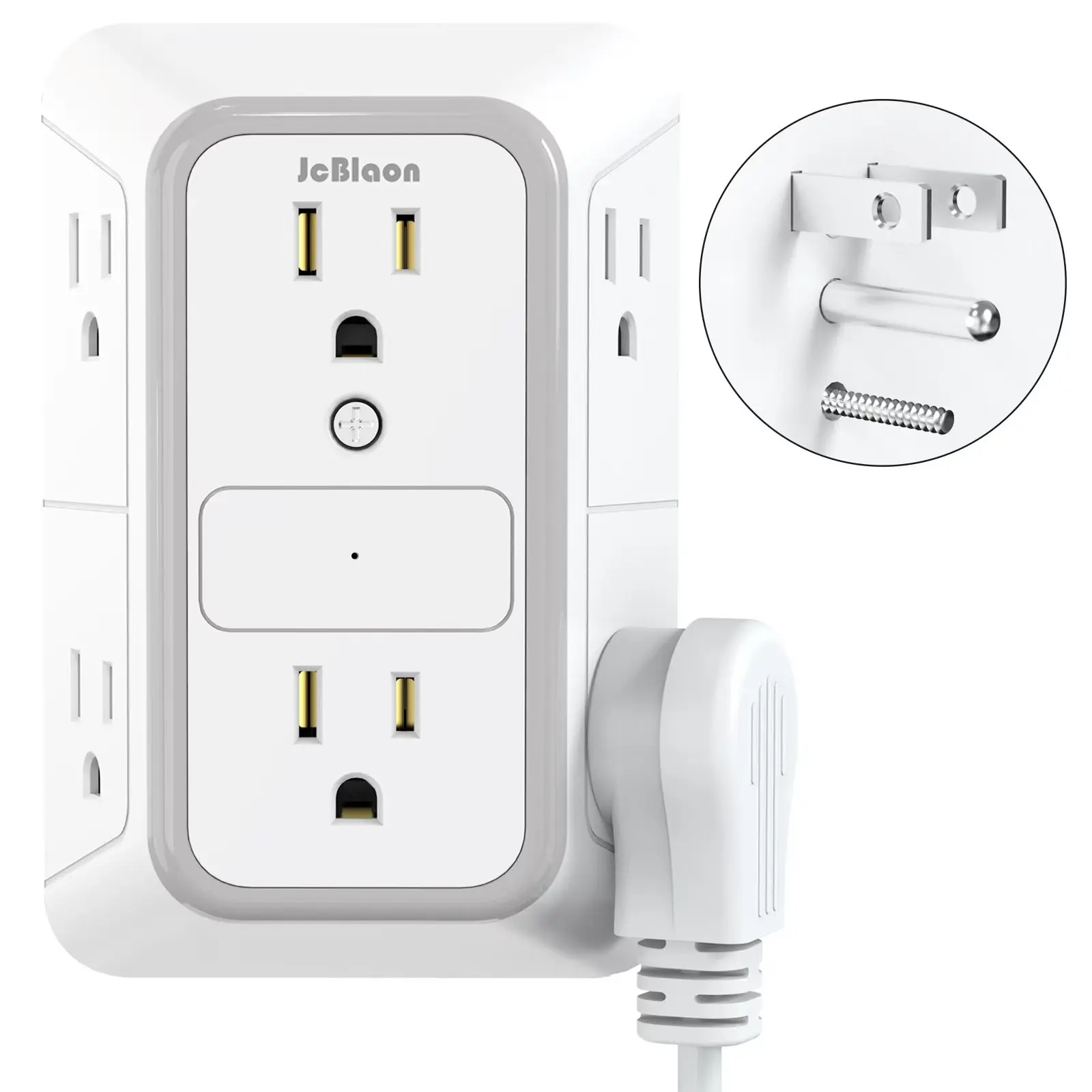 3-Sided Power Strip 6 AC Outlets US Plug, Multitap Electric Socket Network Filter Wall Desktop for Home Office Kitchen Room
3-Sided Power Strip 6 AC Outlets US Plug, Multitap Electric Socket Network Filter Wall Desktop for Home Office Kitchen Room