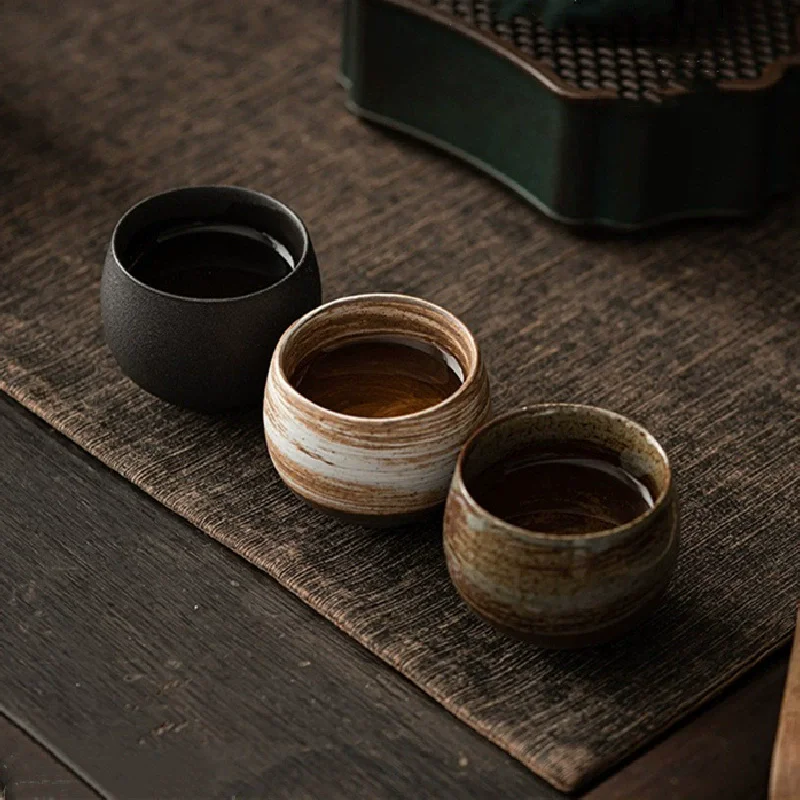1pc Japanese Style Handmade Stoneware Tea Cup Kung Fu Tea Set Tea Cup Small Single Cup Ancient Style Quiet Road Cup Bowl Teacup
1pc Japanese Style Handmade Stoneware Tea Cup Kung Fu Tea Set Tea Cup Small Single Cup Ancient Style Quiet Road Cup Bowl Teacup