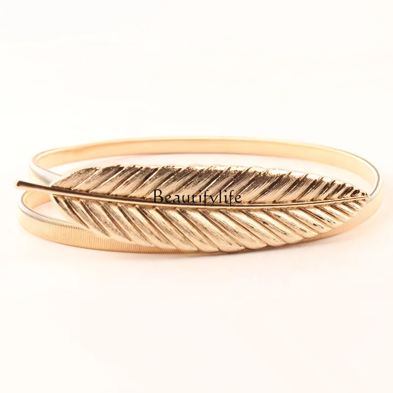 Gold non-fading metal waist chain decoration Korean version of simple and versatile fashion with dress
Gold non-fading metal waist chain decoration Korean version of simple and versatile fashion with dress