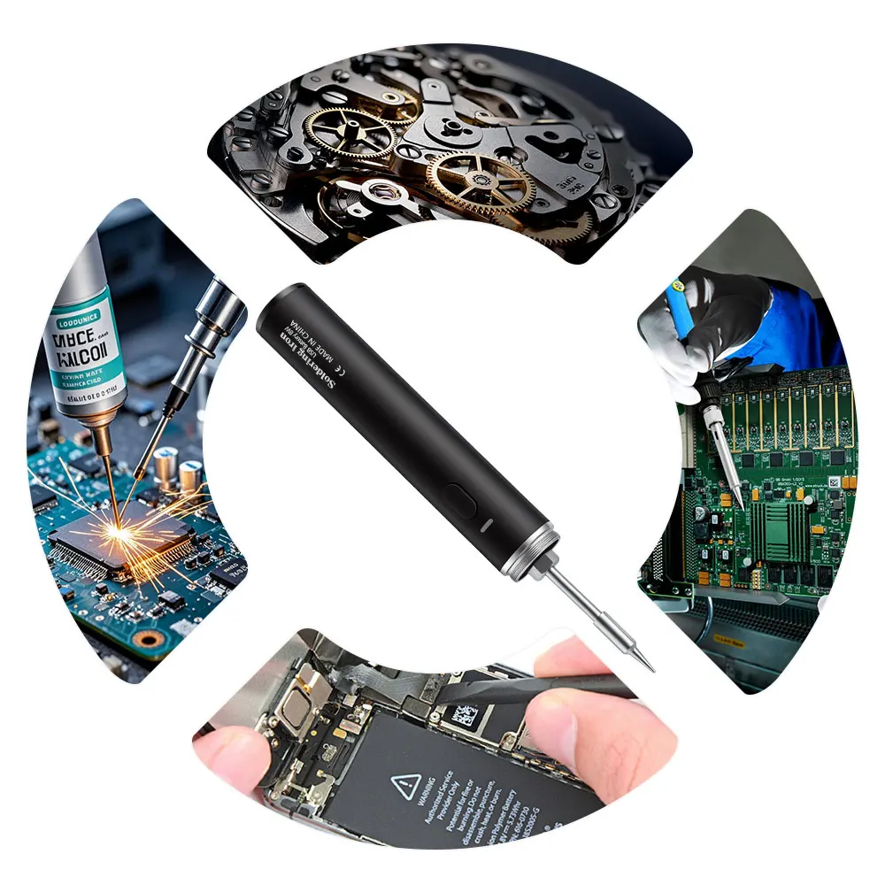Портативный беспроводной паяльник 5В с аккумулятором 18350, USB-зарядкой, регулировкой температуры, ручным управлением, инструмент для ремонта и DIY
Портативный беспроводной паяльник 5В с аккумулятором 18350, USB-зарядкой, регулировкой температуры, ручным управлением, инструмент для ремонта и DIY