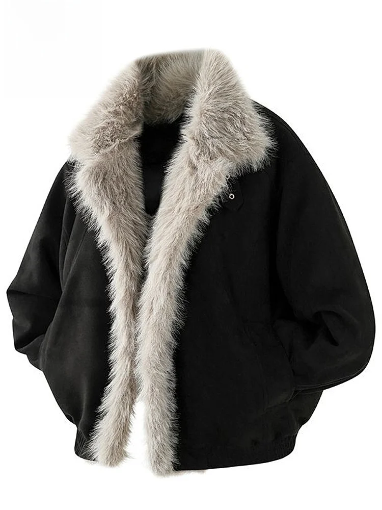 Мужская зимняя теплая куртка из замши и хлопка с меховым воротником, классический свободный крой, повседневная, для молодежи
Мужская зимняя теплая куртка из замши и хлопка с меховым воротником, классический свободный крой, повседневная, для молодежи