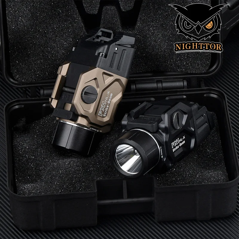 WADSN PX1 800LM Tactical Flashlight, Aluminum Strobe Torch with Paddle Switch, Fit 20mm Outdoor Rail for Hunting Airsoft
WADSN PX1 800LM Tactical Flashlight, Aluminum Strobe Torch with Paddle Switch, Fit 20mm Outdoor Rail for Hunting Airsoft
