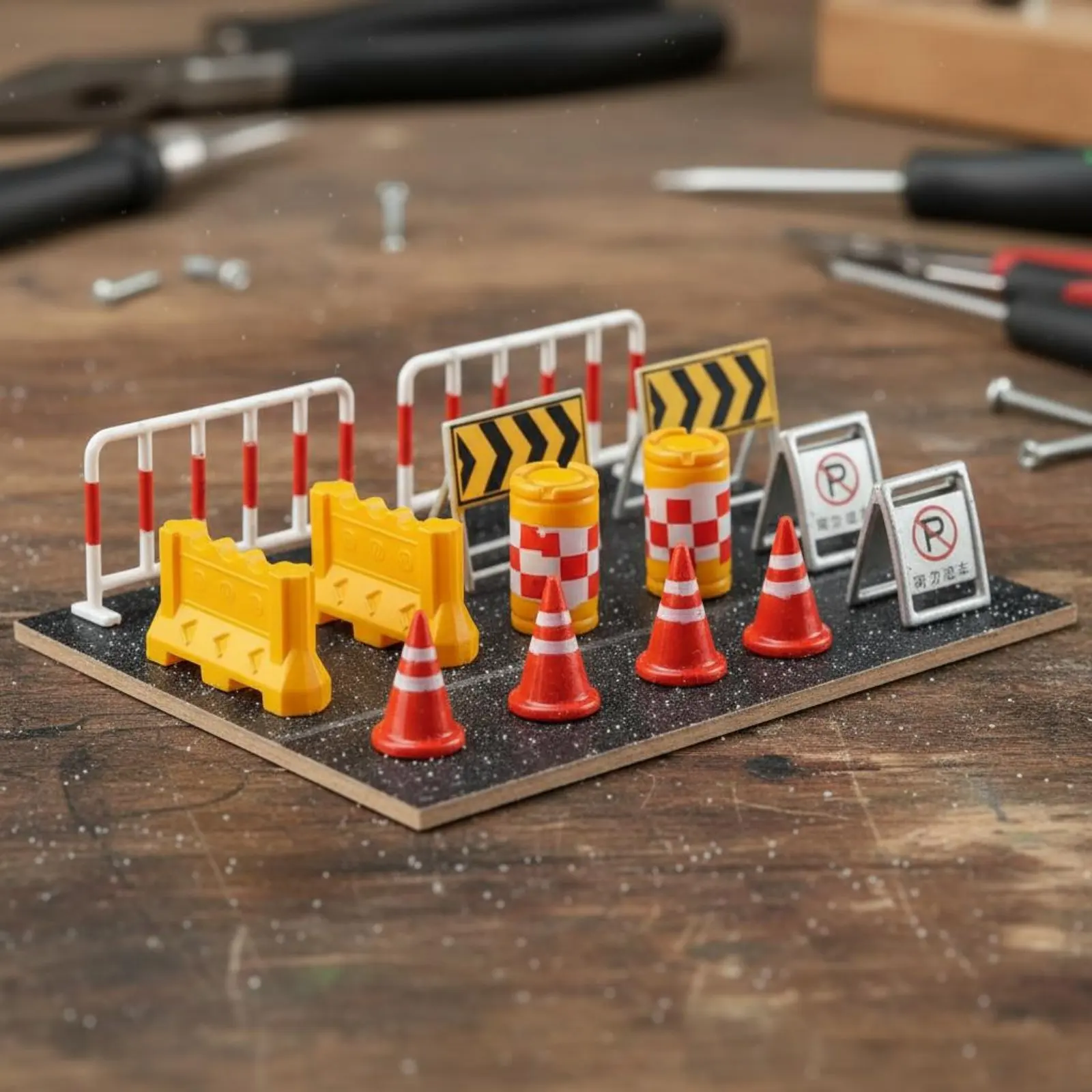 Sand Table Traffic Block Model Versatile Miniature Traffic Cone and Barrier Set Miniature Scene Street Construction Props
Sand Table Traffic Block Model Versatile Miniature Traffic Cone and Barrier Set Miniature Scene Street Construction Props