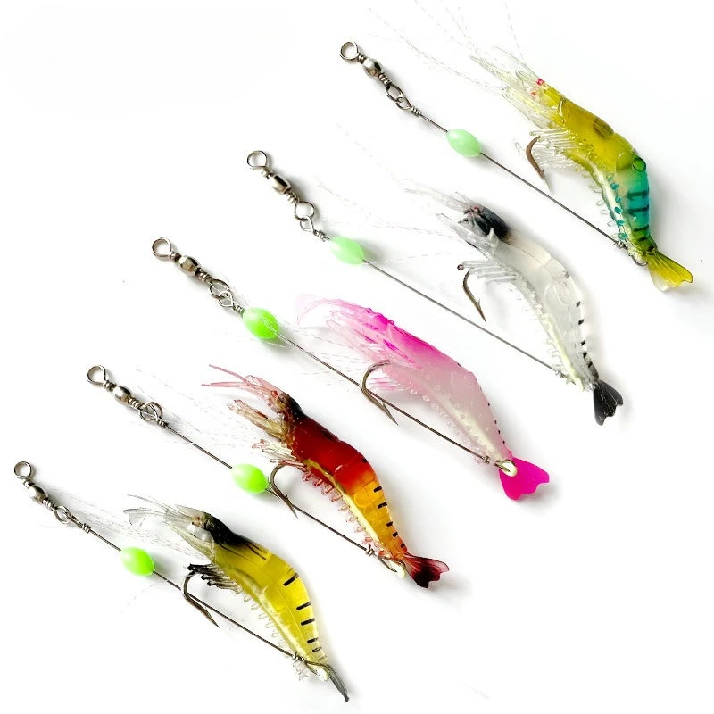 9.5cm Luminous Bead Shrimp Lure Pre Rigged Hook Glow Hook Bionic Artificial Shrimp Freshwater Saltwater Fishing Tackle Wholesale
9.5cm Luminous Bead Shrimp Lure Pre Rigged Hook Glow Hook Bionic Artificial Shrimp Freshwater Saltwater Fishing Tackle Wholesale