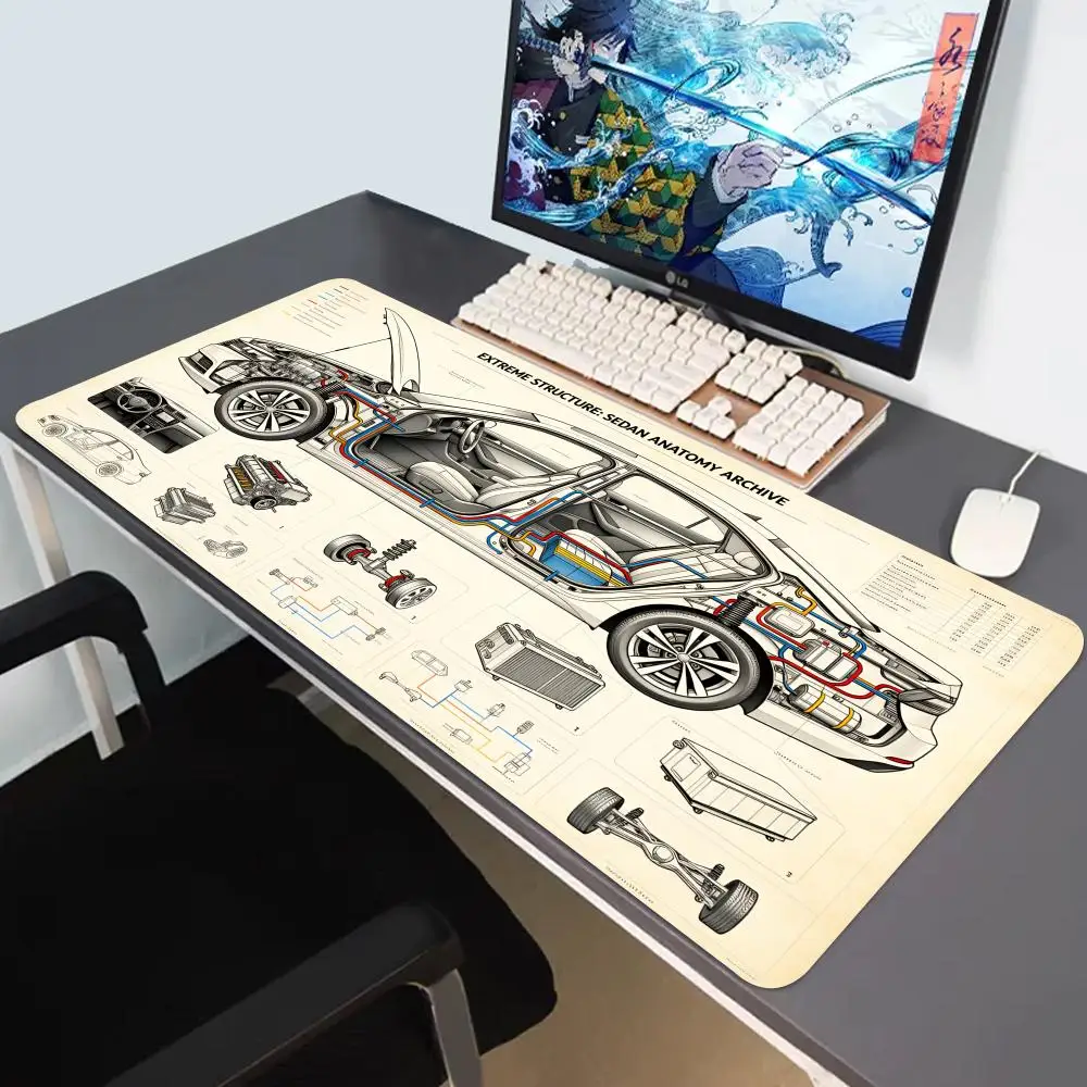 HYBXAXC Automotive Sedan Cross Section Blueprint Mouse Pad Mechanical Anti-Slip Desk Mat for PC
HYBXAXC Automotive Sedan Cross Section Blueprint Mouse Pad Mechanical Anti-Slip Desk Mat for PC