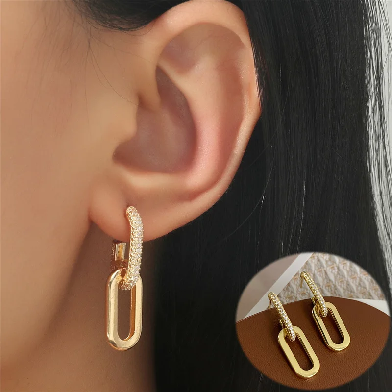 XINYI Retro Double Loop Design Drop Earrings Gold Color Geometric Round Hoop Earrings for Women Girls Punk Hip Hop Jewelry
XINYI Retro Double Loop Design Drop Earrings Gold Color Geometric Round Hoop Earrings for Women Girls Punk Hip Hop Jewelry